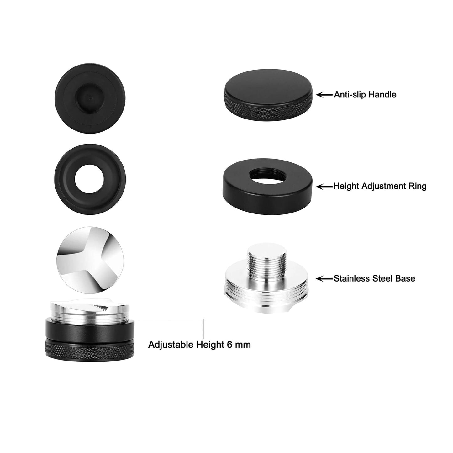 Apexstone 53mm Coffee Distributor, Espresso Distribution Tool, Coffee Leveler Compatible with Breville 54mm Portafilter