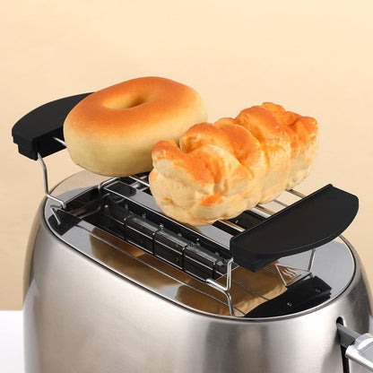 Ciieeo 2-Pack Stainless Steel Toast Rack for Toaster Oven Replacement Adjustable Sandwich Holder Toast Warming Rack for Kitchen Baking