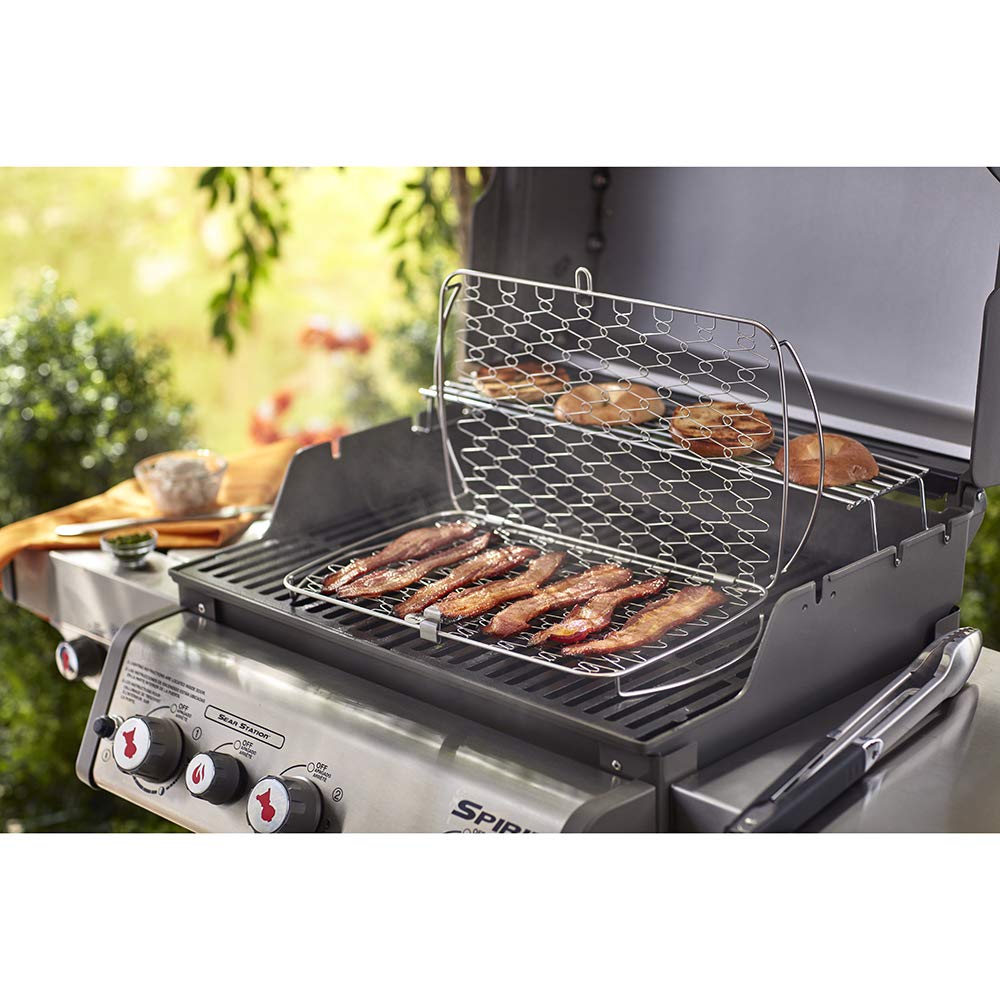 Weber Large Fish Basket – Flexible Wire Grilling Basket for Delicate Foods, Fits Weber Q 300+ Gas Grills & 18.5"+ Charcoal Grills