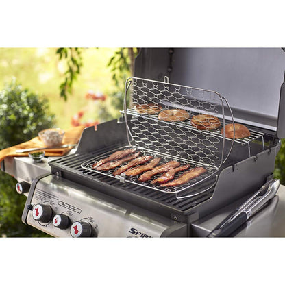 Weber Large Fish Basket – Flexible Wire Grilling Basket for Delicate Foods, Fits Weber Q 300+ Gas Grills & 18.5"+ Charcoal Grills