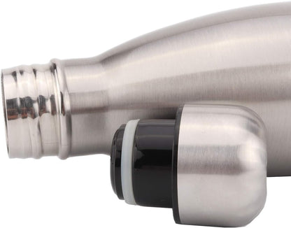 18/8 350ml 500ml 750ml 1000ml (350ml) Double Wall Stainless Steel Vacuum Cola Shape Bottle, Narrow Mouth Thermo Flask