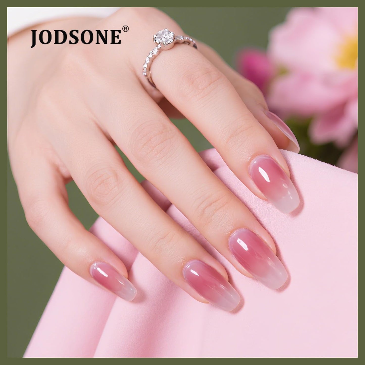JODSONE Gel Nail Polish Kit with U V Light 32 Colors Gel Polish Nail + 4 Functional Adhesive Bottles Kit Soak Off Manicure Tools Gifts for Women