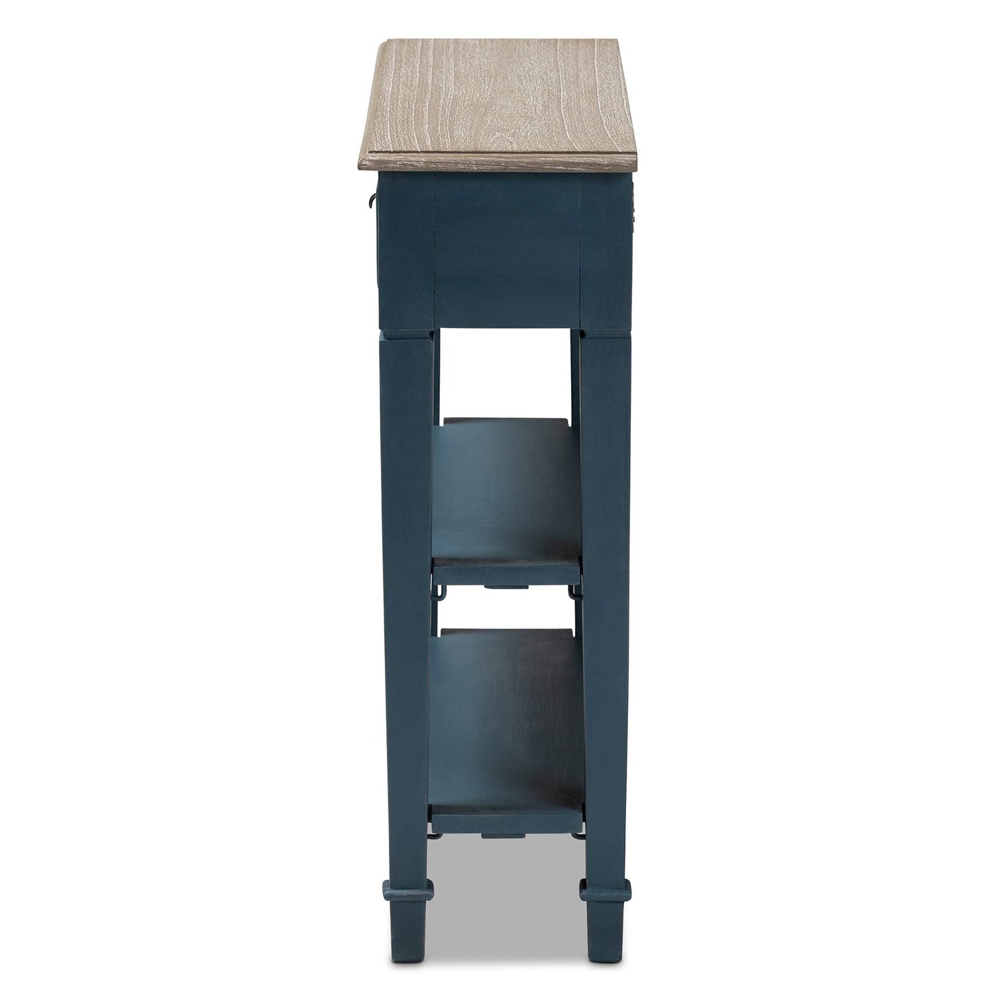Baxton Studio Console Tables, One Size, Blue/Oak