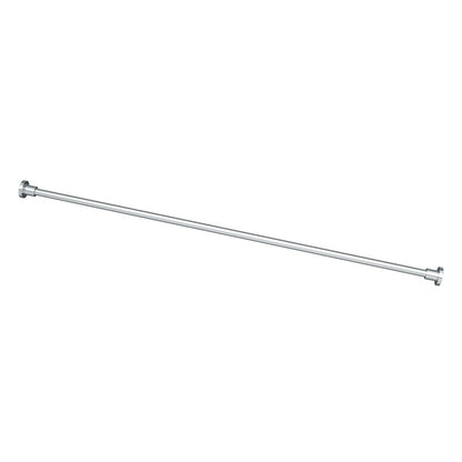 Gatco 829C Modern Minimalist Straight Shower Rod Set, 60 Inch, Chrome