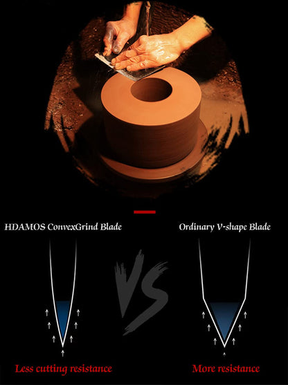 HIDAMOS Meat Cleaver Knife Japanese Chef Knife for Vegeable Meat Cutting, Effort Save Unique Knives