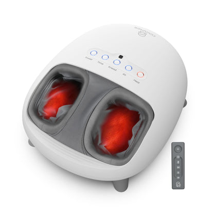 COMFIER Shiatsu Heated Foot Massager with Heat for Plantar Fasciitis Neuropathy, Deep Kneading Vibration Feet Massager for Mon Dad Men Women-Home Office Use