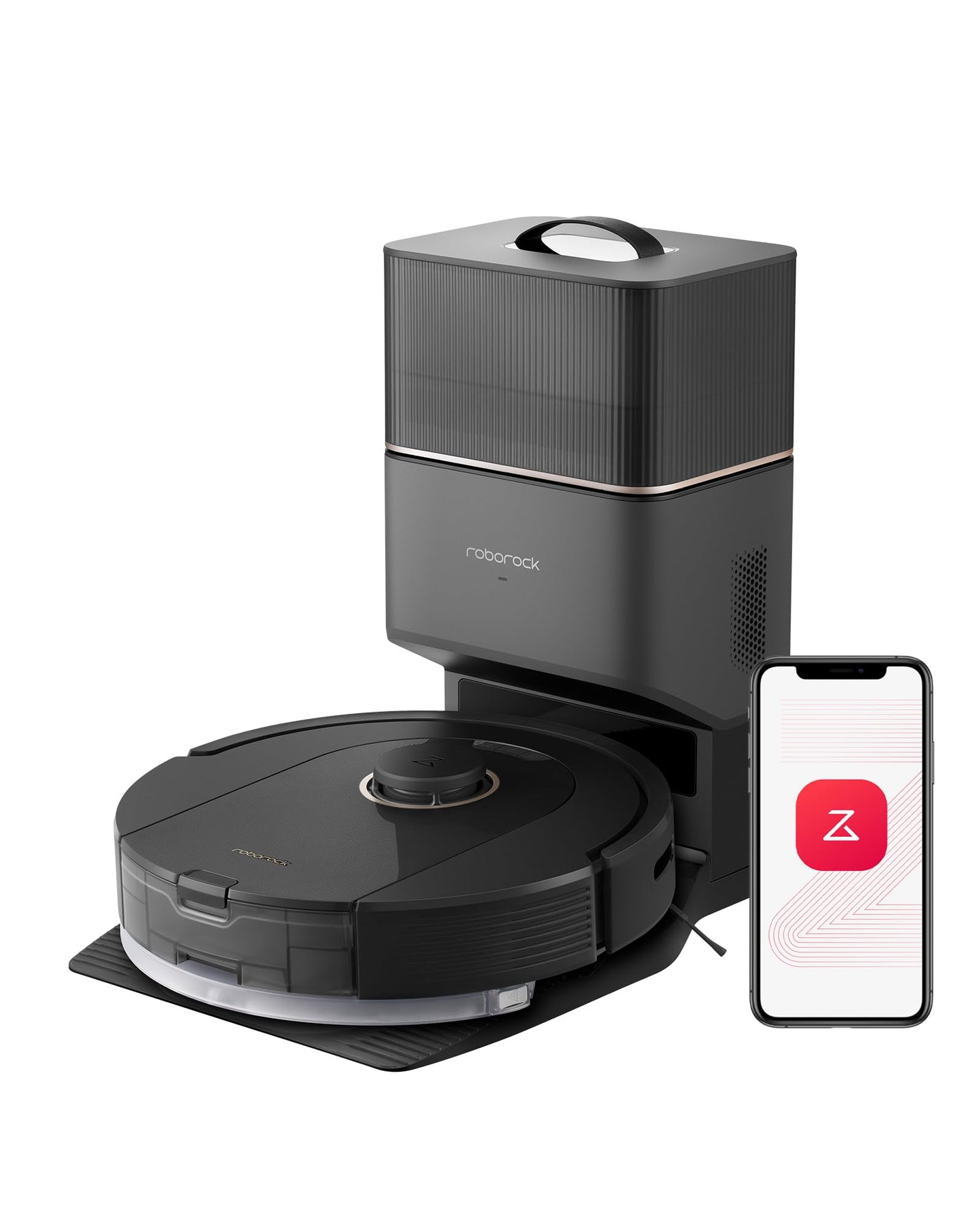 roborock Q7 L5 Robot Vacuum and Mop Combo, 8,000Pa Suction, Upgraded from Q5 Pro, Dual Anti-Tangle System, LiDAR Navigation, Multi-Level Mapping, Self-Charging Robotic Vacuum Cleaner, Black