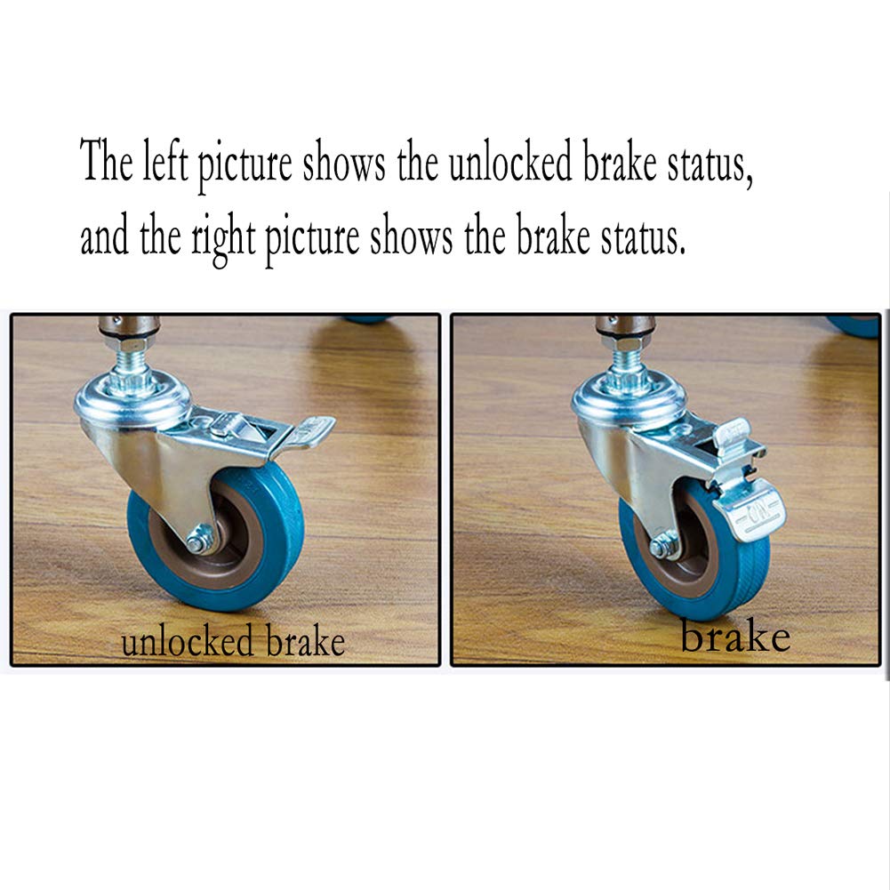 Utility Rolling Cart, Stainless Steel 2-Tier Tray Trolley, Versatile Serving Cart for Kitchen, Medical Use, Hospitals, Hotels, and Care Homes