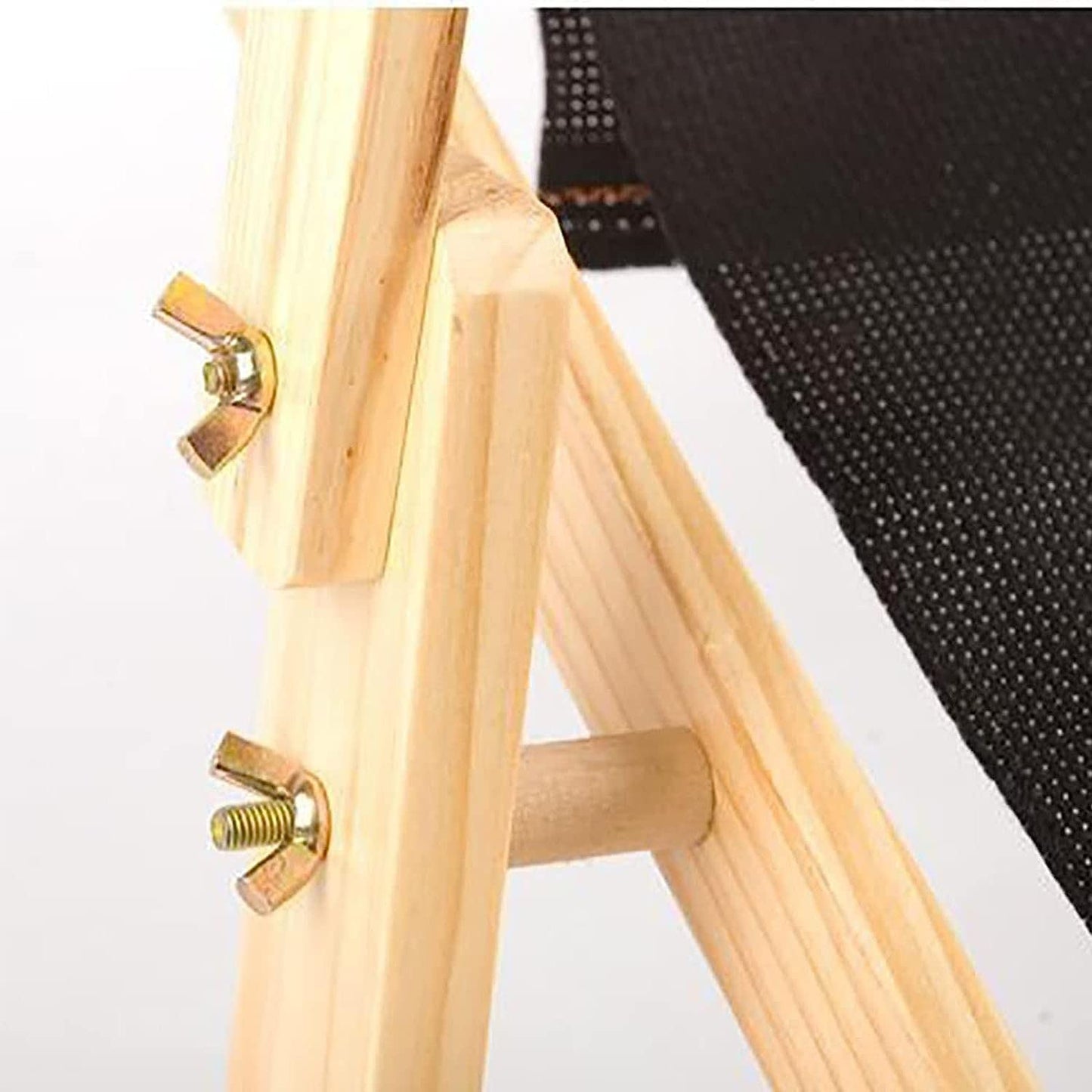 ELUKHT Cross Stitch Frame Stand, Wooden Adjustable Tapestry Frame Embroidery Stand, with Tool Box, Wide Base Design, for Arts Crafts Sewing Needlework