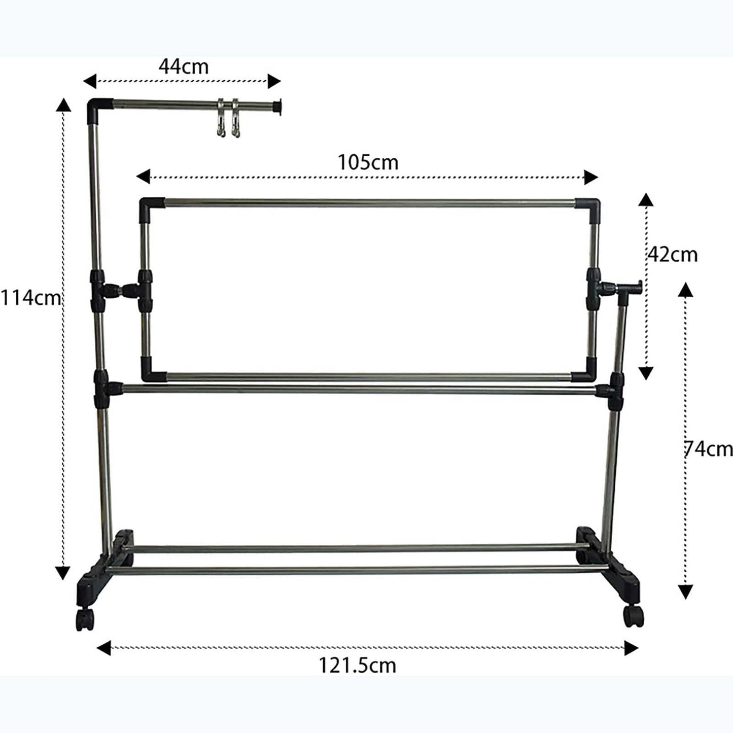 Windmilne Cross Stitch Frame Cross Stitch Craft Frame, Adjustable Needlework Floor Frame Cross-Stitch, Standing Craft Stand and Lap Table