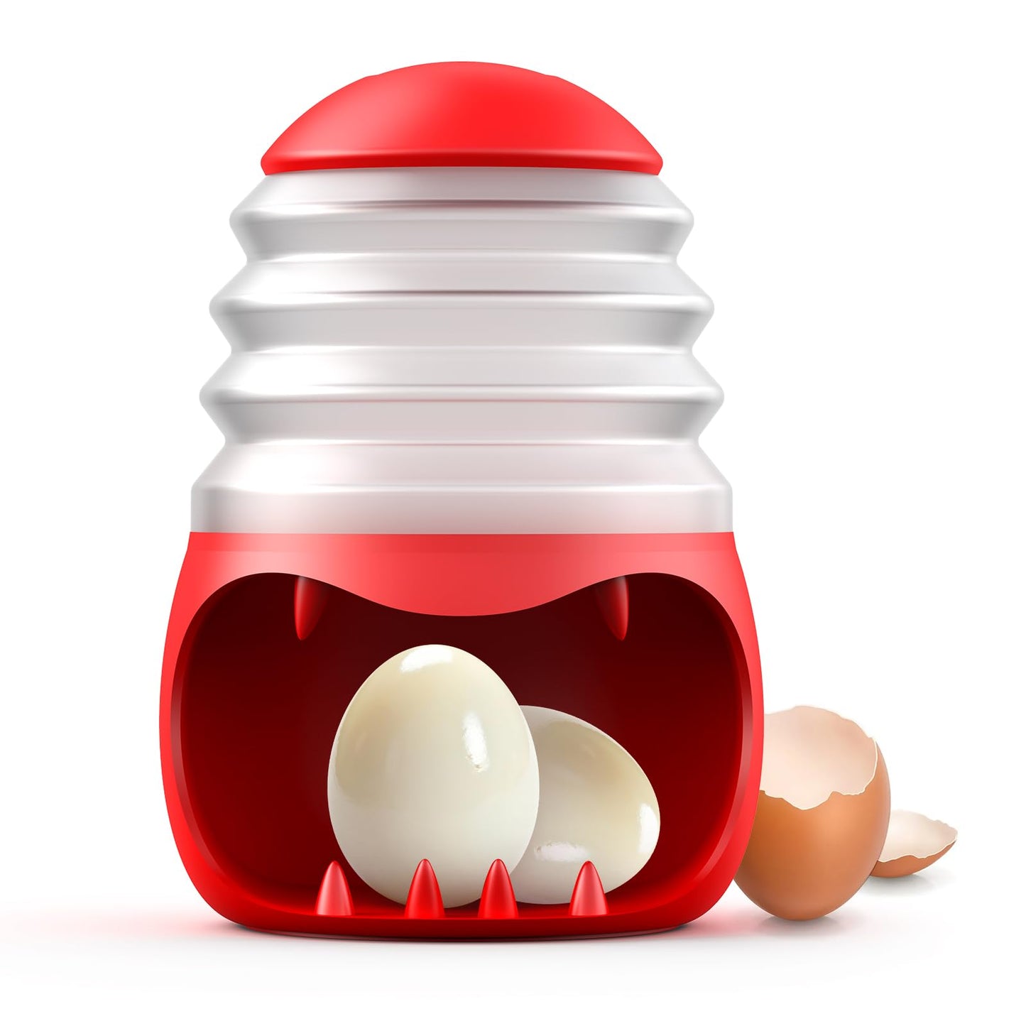 Pop It or Eat It：PowCube Boiled Egg Peeler, Fun Egg Peeling Challenging for Family