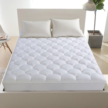 8-21 (54x75 LEISURE TOWN Cotton Full XL Size Mattress Pad Fitted Quilted Mattress Cover Pillow Top Mattress Topper