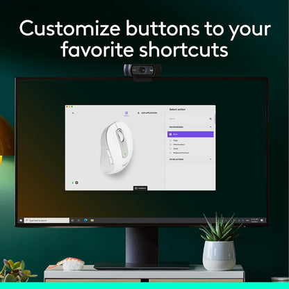 Logitech Wireless Mouse Signature M650 L Full Size - Large Hands, 2-Year Battery, Silent Clicks, Customizable Buttons, Bluetooth, PC/Mac/Chromebook - Black, Right-Handed, Large