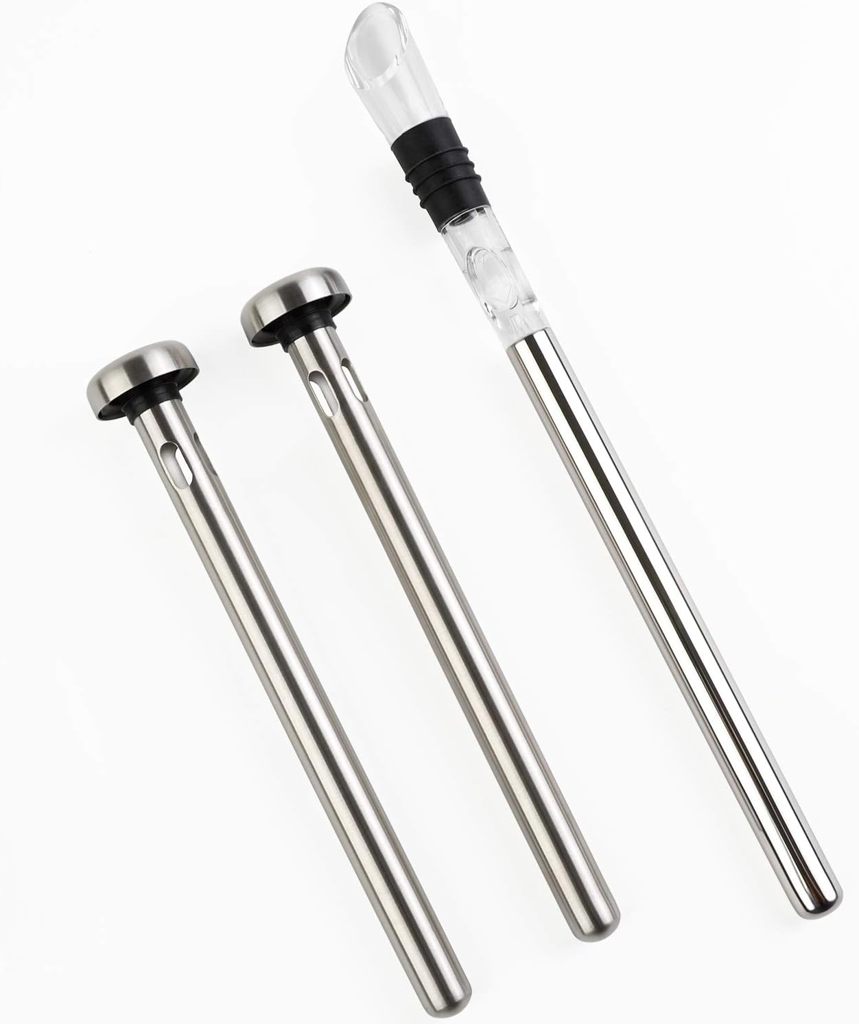 Beer Chiller Sticks, Stainless Steel Wine Chilling Rod Set for Bottles