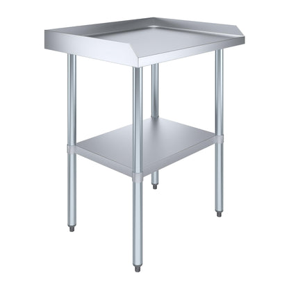 AmGood Commercial Work Table with Backsplash and Sidesplashes | Height: 35" | Stainless Steel Prep Table for Kitchen, Restaurant, Garage, Laundry | NSF (30" Long x 24" Deep)