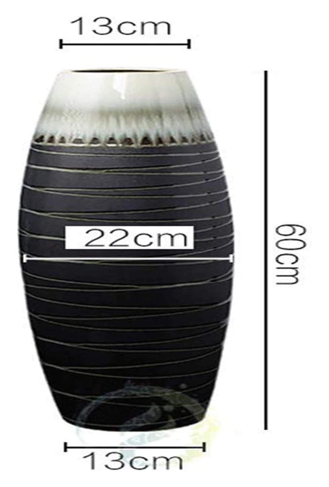 Sculpture Vase Vase Floor Ceramic Decorative Handcrafted Home Living Room Office Porch Corridor 60cm13cm13cm Crafts