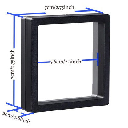 DZDXDZSW 10 Pack Jewelry Gift Boxes 2.75 x 2.75 x 0.78 Inch Transparent Jewelry Box,Small Gift Boxes for Jewelry Earrings Necklaces Handmade Bangles Bracelets(Black and white)