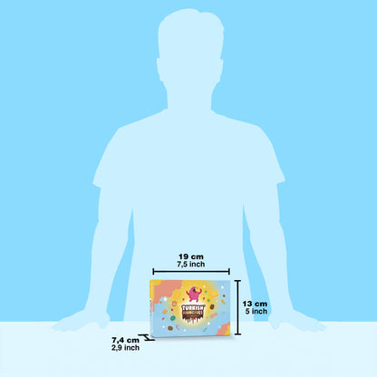 Midi International Snack Box | Premium Exotic Foreign Snacks | Unique Snack Food Gifts Included | Light Blue Space Theme | Candies from Around the World | 12 Full-Size + 1 Bonus Snacks