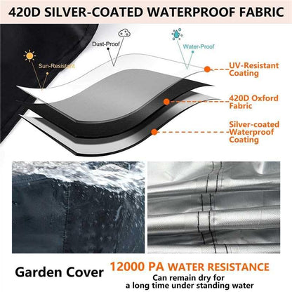 GardenCover 96" 48" 28" 8-10 Patio Furniture Cover L x W x H - Heavy Duty Outdoor Patio Table & Chair Cover, Waterproof