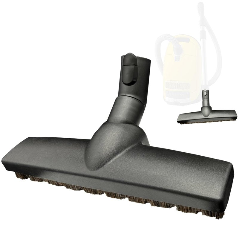 Replacement Vacuum Brush Head with Wheels & Horsehair Bristles Compatible with Miele C1 C2 C3 Vacuum Accessories & Attachments for Carpet, Tile Hard Floors - 1-3/8'' Hardwood Floor Vacuum Attachment