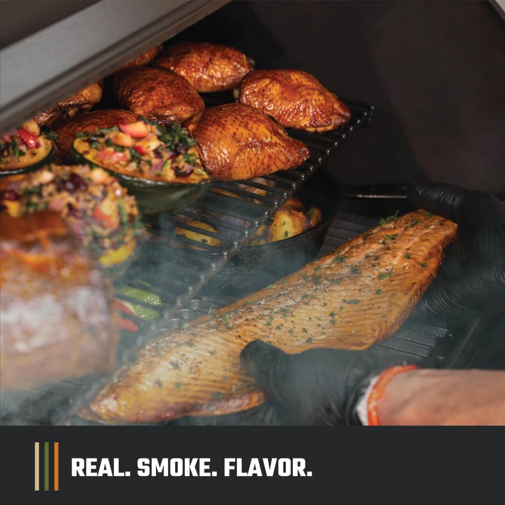Oklahoma Joe's Tahoma 900 Auto-Feed Charcoal Smoker and Grill w/Wi-Fi with 900 sq. in. Cooking Area in Black
