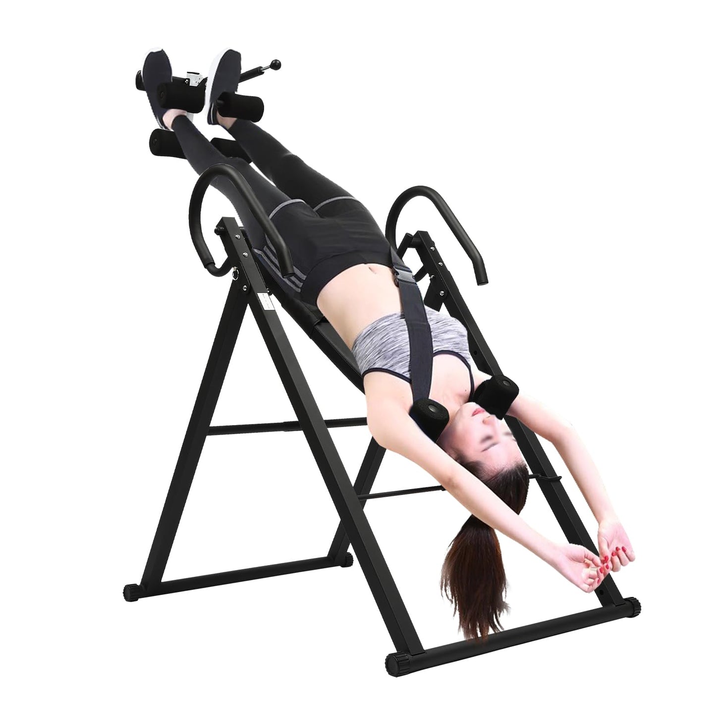SEANESZTI Heavy Duty Inversion Table, 330 lbs Capacity Strength Training Inversion Equipment, Back Stretcher Inversion Table for Back Pain Therapy Training with Safe Belt & Comfortable Ankle Holders