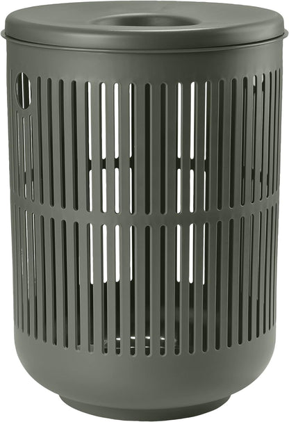 Zone Denmark Laundry Basket - Elevate Your Laundry Routine with Style and Functionality, Soft Grey 16.14x16.14x21.65 inches