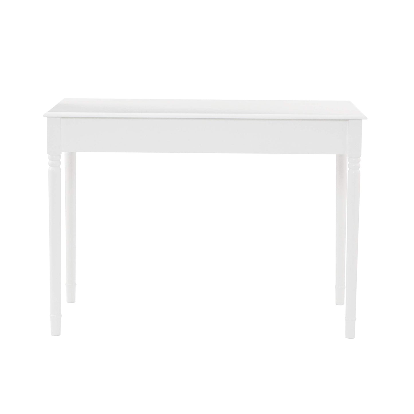 SEI Furniture - Writing 2-drawer Desk- Crisp White - Transitional Design, White Finish - Ideal for Home Office, Bedroom (HO8800)