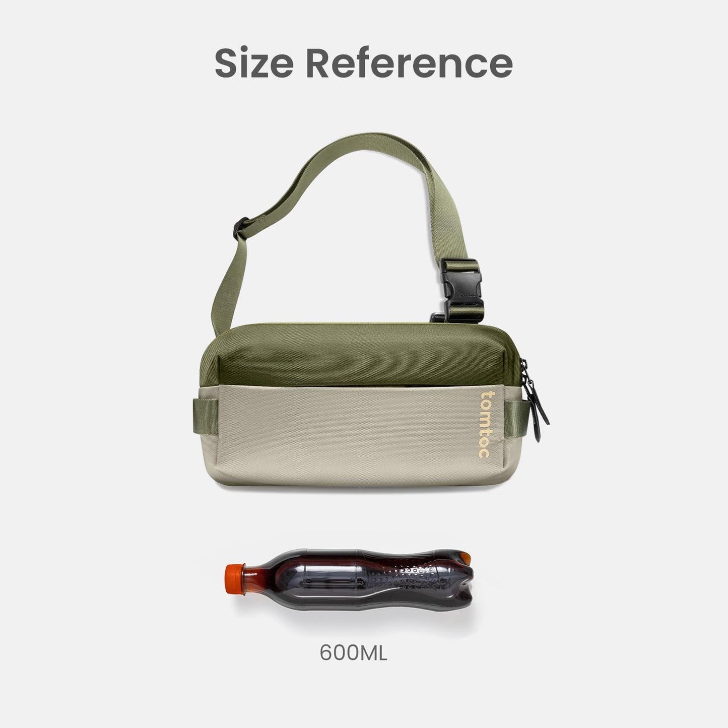 tomtoc 3L Compact EDC Sling Bag, Chest Shoulder Crossbody Sling Daypack for Men Women, Water-resistant Lightweight Everyday Carry Casual Pack for Nintendo Switch 2, Tactical, Travel, Work, Gym, Sport