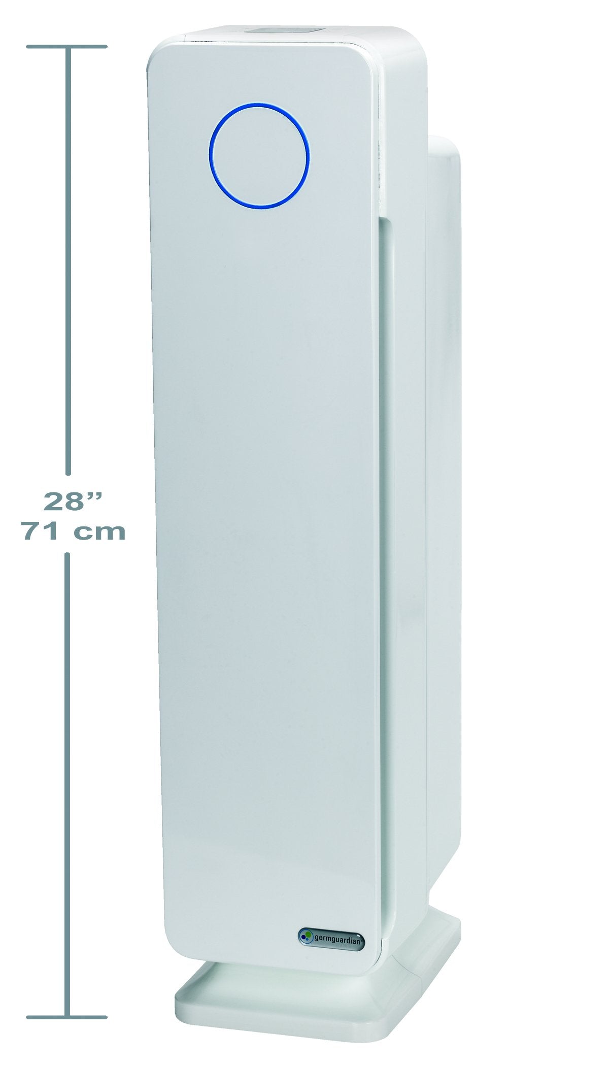 GermGuardian 5-In-1 HEPA Air Purifier for Home, Pet Air Purifier with HEPA Air Filter & UV-C Light, AC4300BPTCA, 743 Sq. Ft., 22'' Tower, Black