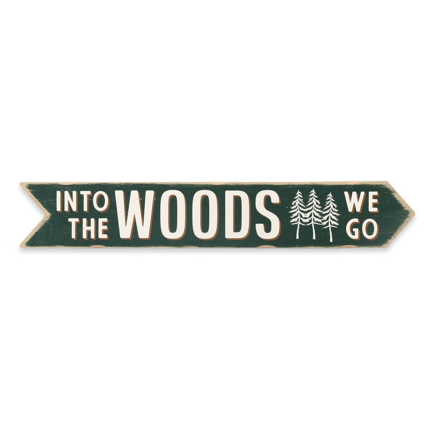 Into the Woods Arrow Wood Wall Decor - Rustic Outdoorsy Wall Art for Cabin, Lodge, or Man Cave