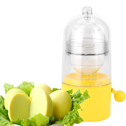 Egg Scrambler Hand Powered Golden Egg Maker Yolk White Mixer Kitchen Gadgets For Easy Egg Mixing