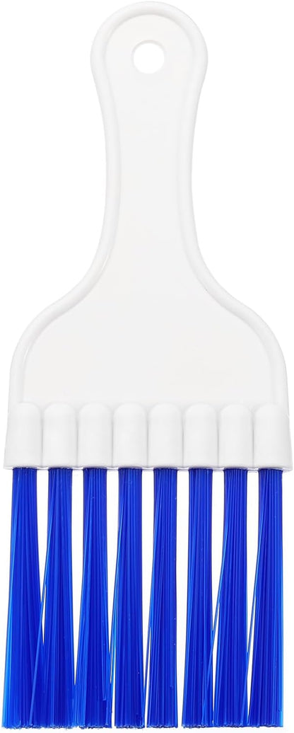 PATIKIL Air Conditioner Fin Comb, Plastic Whisk Brush for Condenser Cleaning, Radiator Repair Tool, White Blue