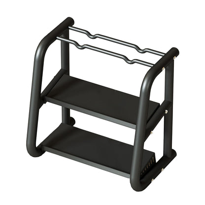 KIYILIHI Dumbbell Rack Stand, 3 Tier Kettlebell Rack, Home Dumbbell Storage Rack Maximum Load Capacity 210kg, for Home Gym Strength Training Weight Training
