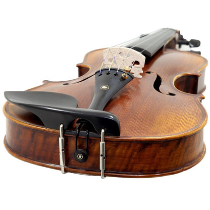 Paititi 4/4 Full Size PTVNSH100 Premium Hand Carved Ebony Fitted Violin Outfit with Case, Bow, String, Tuner, Mute and Rosin