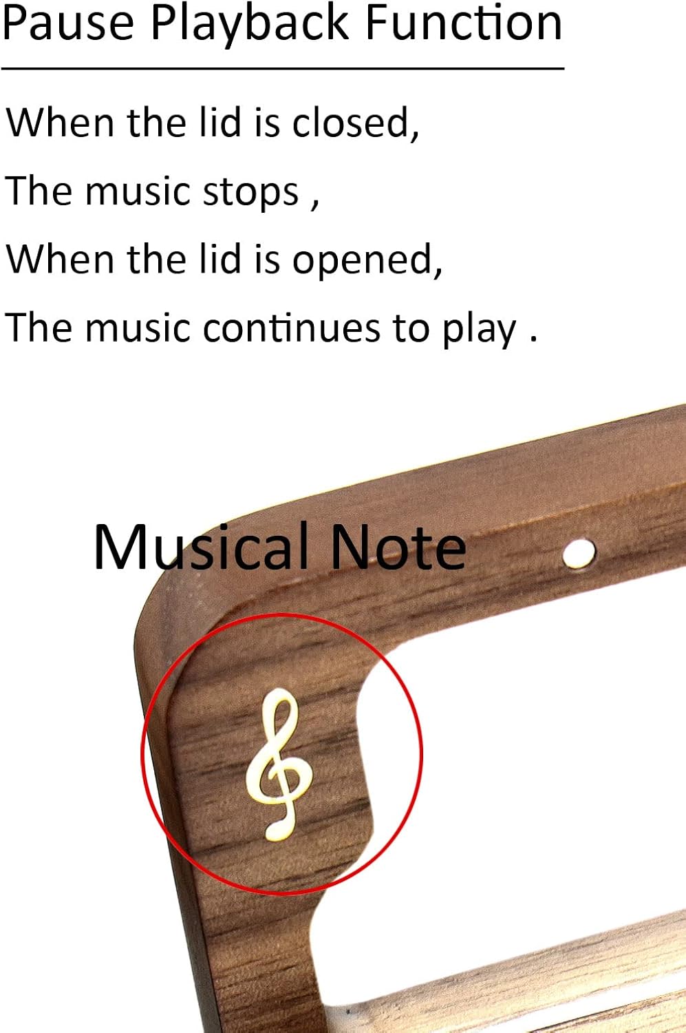 Sinzyo Rainbow Connection Walnut Music Box Vintage Wood Carved Wind Up Musical Box Gift