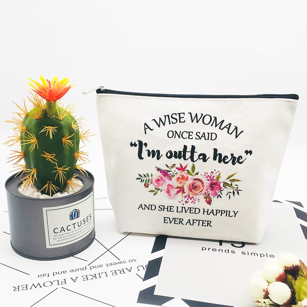 Retirement Gifts for Women, Funny Makeup Bag for Best Friends, Wife, Mom, Grandma, Coworkers, Retirees, Birthday
