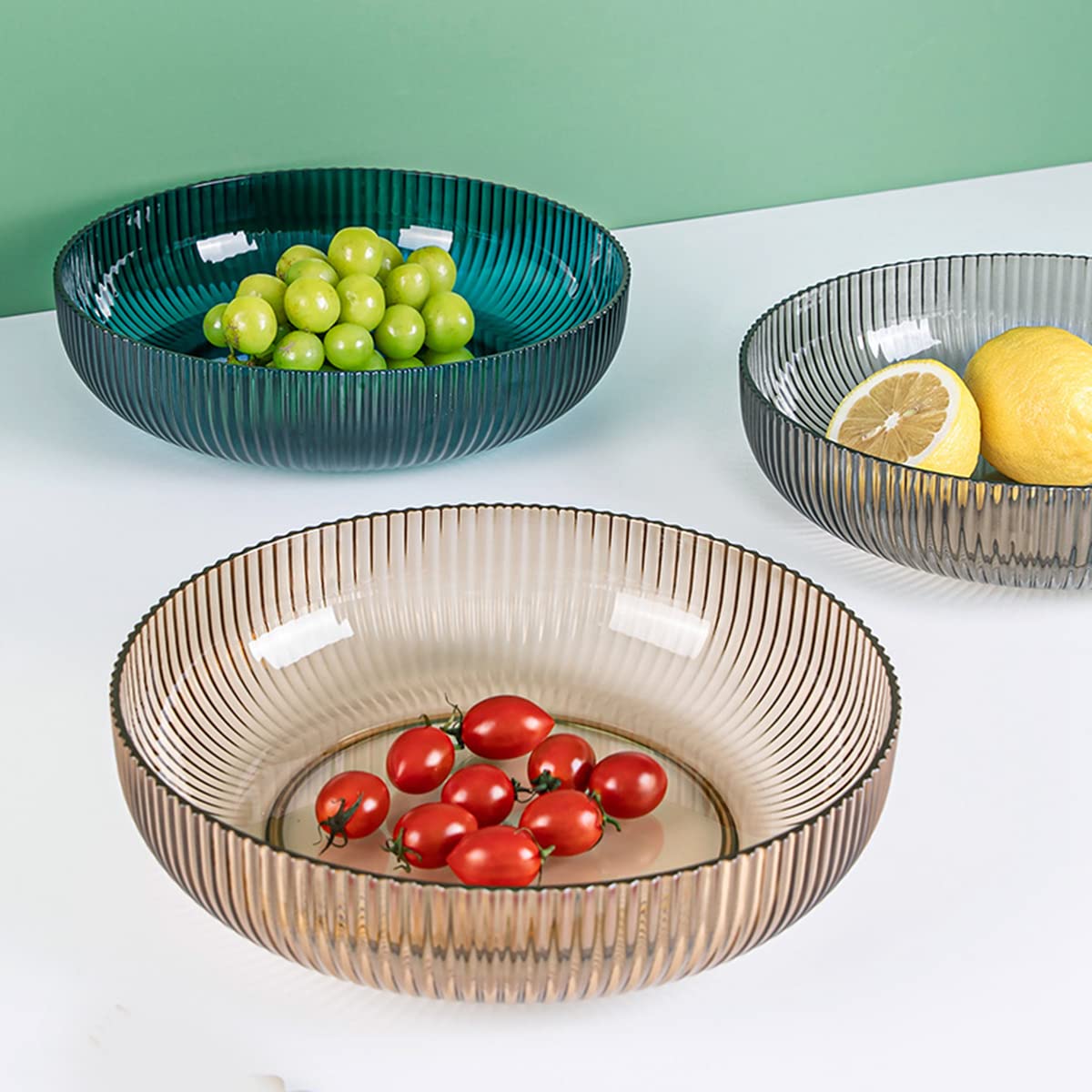 Zcooooool Fruit bowl Stylish designed Fruit Basket Food Grade Plastic Super Durable Fruit Bowls