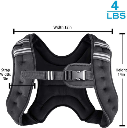 Henkelion Weighted Vest Weight Vest for Men Women Kids Weights Included, Body Weight Vests Adjustable for Running, Training Workout, Jogging, Walking