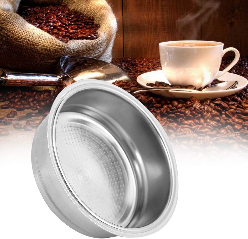 51mm Non Pressurized Filter, Stainless Steel Reusable Coffee Machine Strainer Bowl, Single Basket for De Longhi