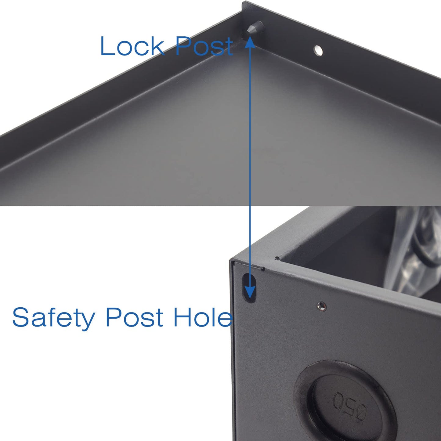 DVR Security Lockbox NVR Heavy Duty 16 Gauge Steel with AC Fan for Wall or Floor Mount Enclosure(18 x 18 x 5 Inches) by CENTROPOWER