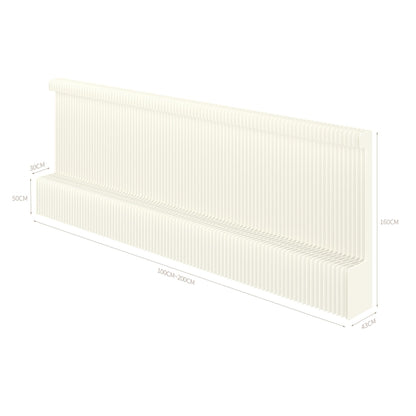 Paper Room Divider with Shelves Retractable Room Dividers Folding Privacy Screens Paper Partition Wall Divisor de Habitaciones for Home/Office/Clothing Store/Enterprise Office,Trade Show