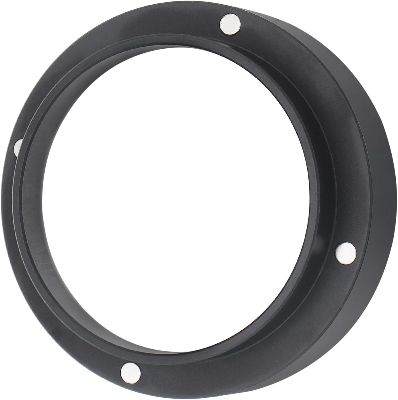 51mm Espresso Dosing Funnel, Magnetic Coffee Dosing Ring, Anodized Aluminum with 4 Magnetized Steel