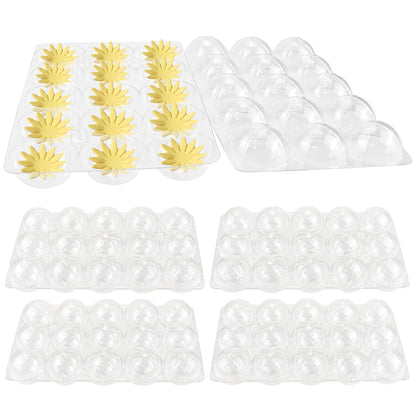 LNQ LUNIQI 4 Sets Sugar Flower Drying Mold Drying Fondant Shaping Trays Creative Fondant Molds Candy Cake Mold for DIY Sugarcraft, Gum, Paste Chocolate