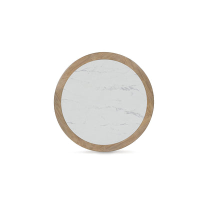 Signature Design by Ashley Camdill Contemporary Coffee Table with Wheel, Heat and Scratch Resistant, Light Brown & White