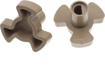 FDXGYH Microwave Turntable Coupler, 2 Pcs Microwave Oven Roller Guide Support Glass Tray Drive Coupling Replacement