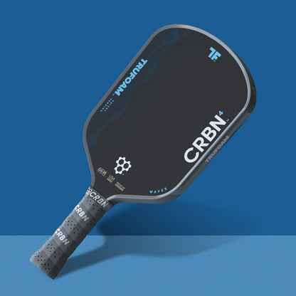CRBN Pickleball - TruFoam Waves Paddle - Hybrid, Aerocurve - Carbon Fiber Pickleball Paddle - 100% Foam Core Designed for Maximum Power, 14mm