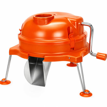 CL003 Commercial Vegetable Dicer, CL003 Dynacube Manual Tabletop Cuber, Heavy Duty 1/4" x 1/4" Food Prep Cutter, Orange Kitchen Vegetable Cutting Tool, Durable for long lasting use