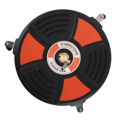 TRELVEX Pressure Washer Surface Cleaner, Universal 16 Inch Pressure Washer Attachment 4000PSI High Pressure Surface Cleaner with 1/4in Quick Connector for Floor Driveway Patio
