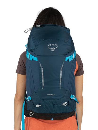 Osprey Hikelite 32L Unisex Hiking Backpack, Tan Concrete, Small/Medium